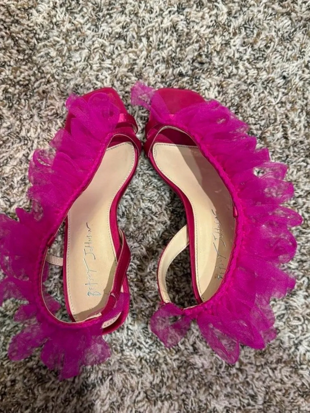 Betsey Johnson Tulle Heels